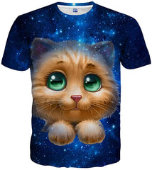 Unisex 3D Pattern Printed Casual Short Sleeve T Shirts Tees Multi color31