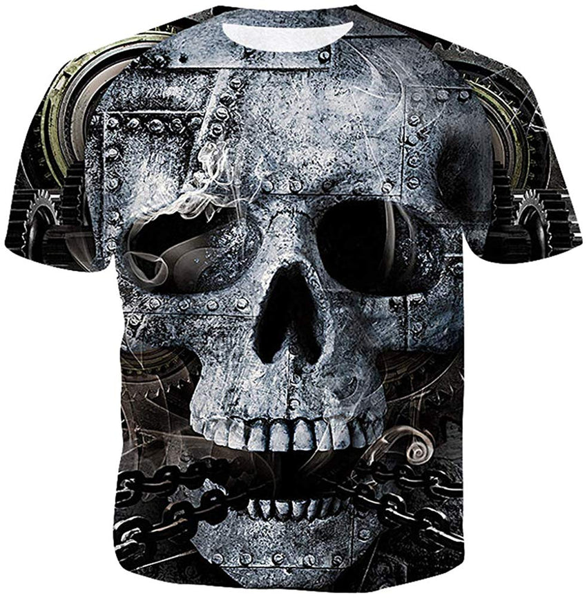 Unisex Casual Cool 3D T Shirts Summer Fashion Shirts Skull 1