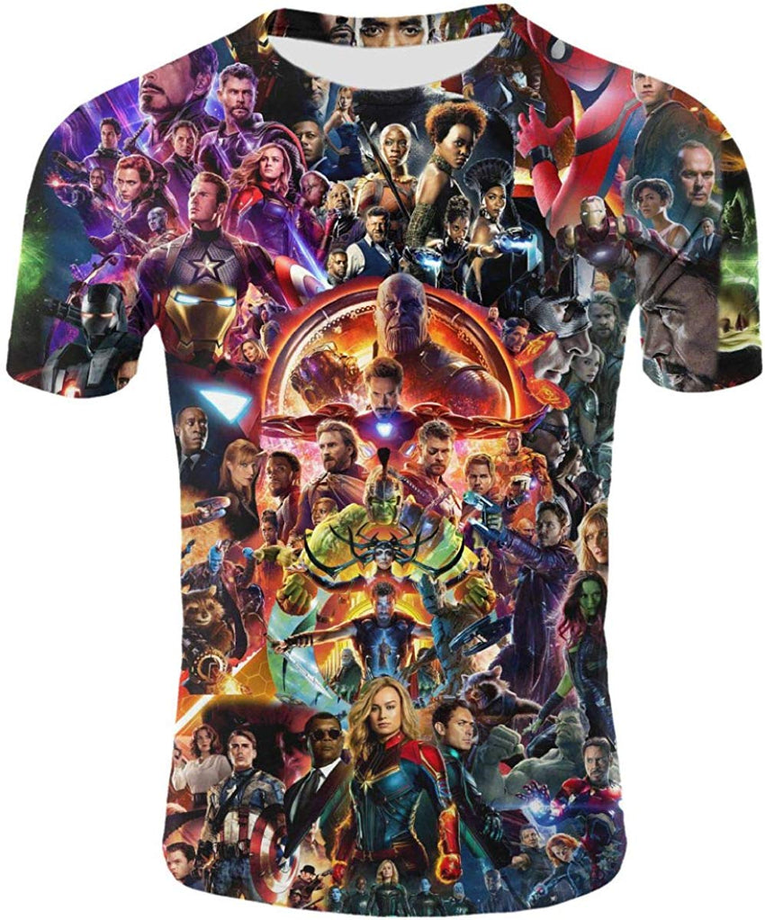 Mens 3D Avenger's Endgame Commemorate T Shirt Avstee24