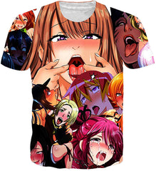 Mens T Shirts 3D Graphic Short Sleeve Tees Funny Printed Summer Tops Z2