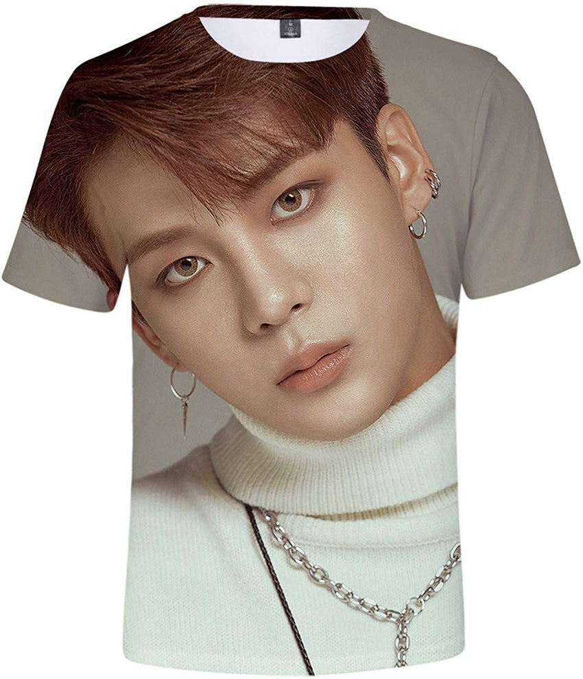 Kpop ATEEZ Zero to One 3D Digital Print Hong Joong Seong HWA Yun Ho Yeo S ANG Min Gi Woo Young Jong Ho T Shirt Top C