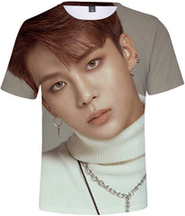 Kpop ATEEZ Zero to One 3D Digital Print Hong Joong Seong HWA Yun Ho Yeo S ANG Min Gi Woo Young Jong Ho T Shirt Top C
