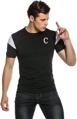 Mens Octopus Short Sleeve Cotton T Shirt Print Tee Casual Shirts Black 1
