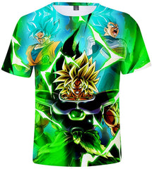 Men Dragon Ball 3D Print Short Sleeve Pullover Regular Fit T Shirt Color 19
