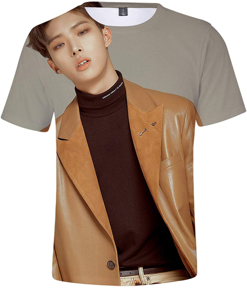 Kpop ATEEZ Zero to One 3D Digital Print Hong Joong Seong HWA Yun Ho Yeo S ANG Min Gi Woo Young Jong Ho T Shirt Top E