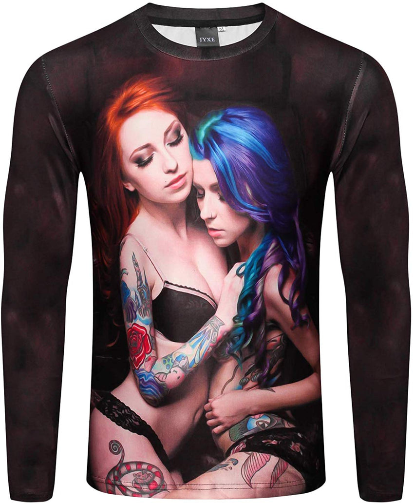 Unisex Casual Long Sleeve All Over Print T Shirt Ag006 20