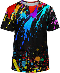 Unisex 3D Realistic Printed Casual Short Sleeve T Shirts White26