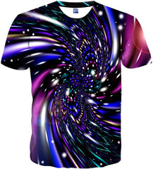 Unisex Casual 3D Print Short Sleeve T Shirt Tees Blue17