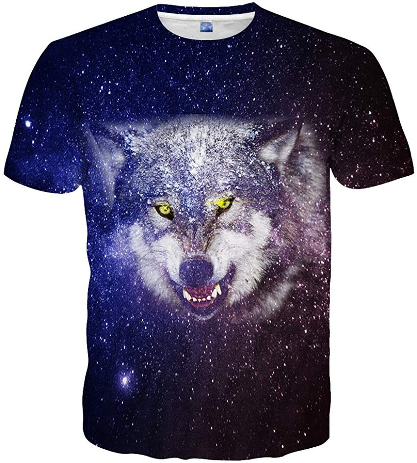 Unisex 3D Pattern Printed Casual Short Sleeve T Shirts Tees Multi color43