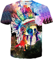 Unisex 3D Printed Short Sleeve Top T Shirts Style 8