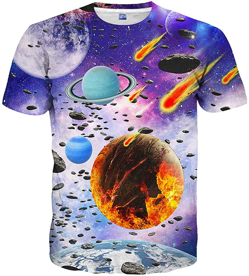 Unisex 3D Print Tshirts Short Sleeve Cool Graphic Tees for Women Men Style39