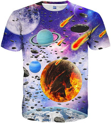 Unisex Casual 3D Printed T Shirts Short Sleeve Tops Tees Style 18