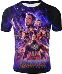 Mens 3D Avenger's Endgame Commemorate T Shirt Avstee2