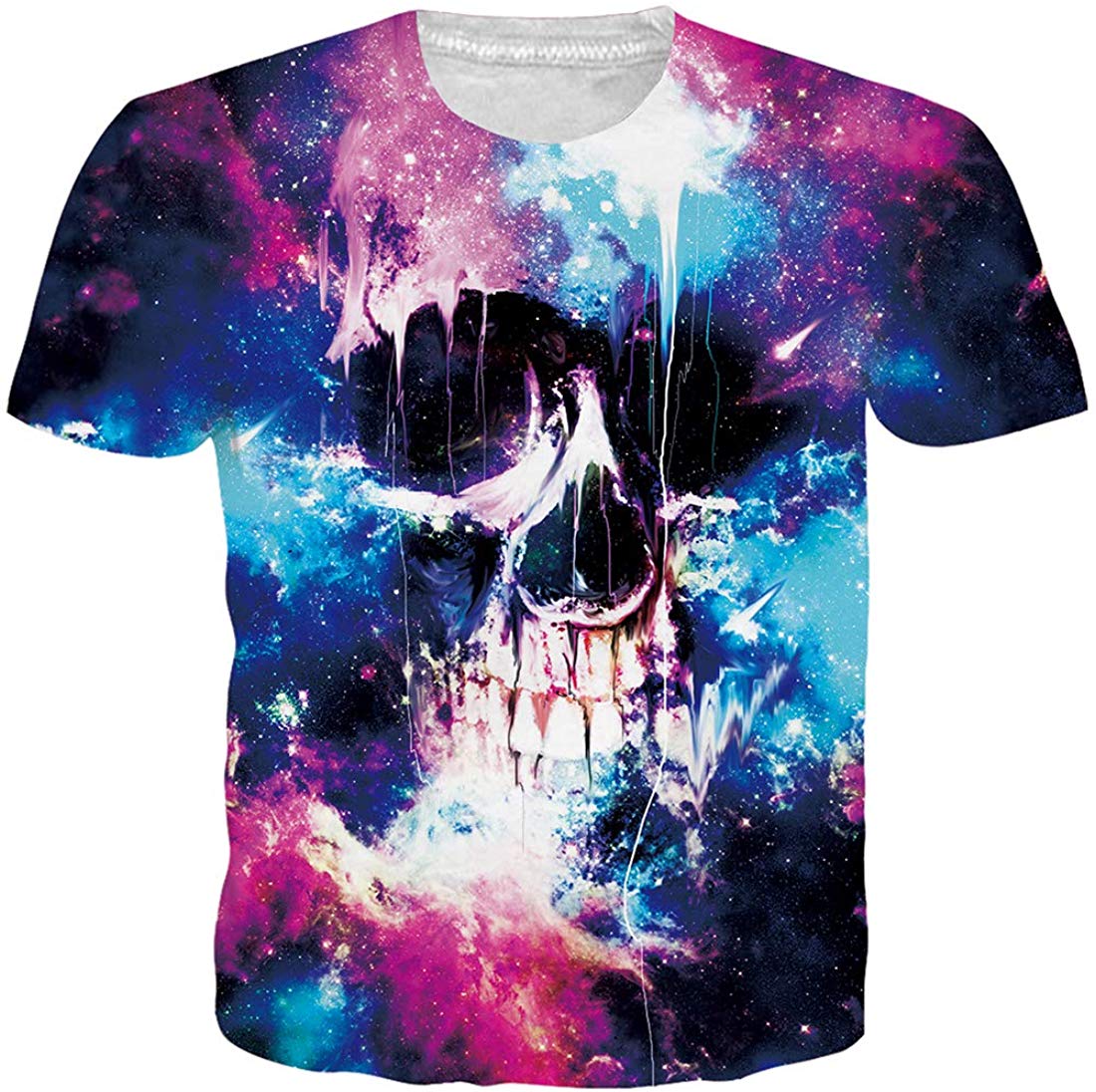 Unisex T Shirts 3D Printed Cool Graphic Tees Funny Casual Short Sleeve Tops M XXL Skull 2