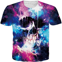 Unisex T Shirts 3D Printed Cool Graphic Tees Funny Casual Short Sleeve Tops M XXL Skull 2