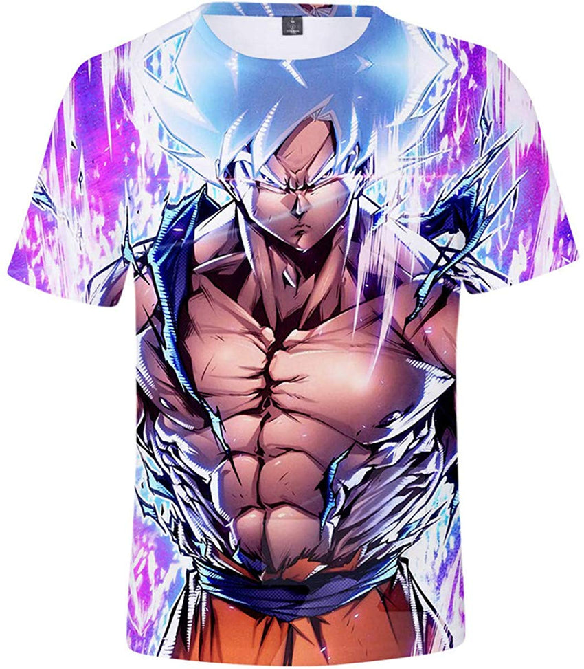 Men Dragon Ball 3D Print Short Sleeve Pullover Regular Fit T Shirt Color 18