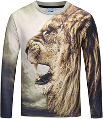 Unisex Casual Long Sleeve All Over Print T Shirt Ag006 09