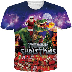 Unisex 3D Printed Funny T Shirts Casual Cool Summer Short Sleeve Tees 0000 a Christmas 06