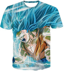 Men Dragon Ball 3D Print Short Sleeve Pullover Regular Fit T Shirt Color 4