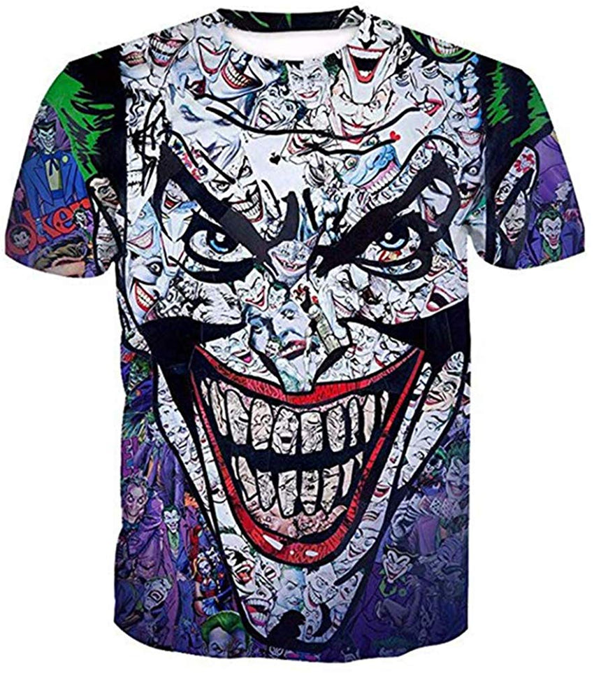 Unisex Casual Cool 3D T Shirts Summer Fashion Shirts Joker 5