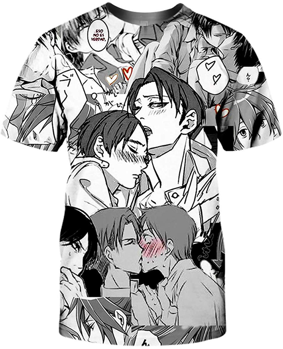 Ahegao Printed T Shirt 3D Printed Short Sleeve Venom Unisex A 02 dx