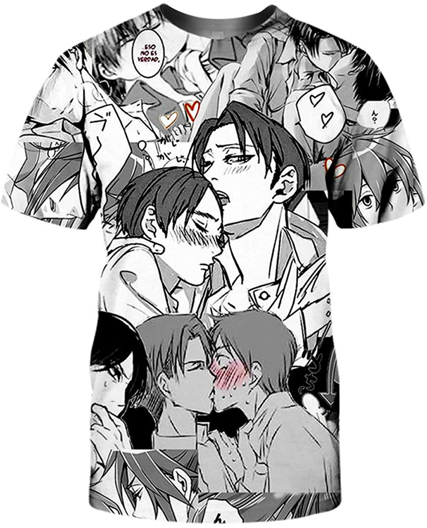 Ahegao Printed T Shirt 3D Printed Short Sleeve Venom Unisex A 02 dx