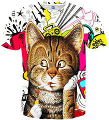 Unisex 3D Printed Short Sleeve Top T Shirts Style 6