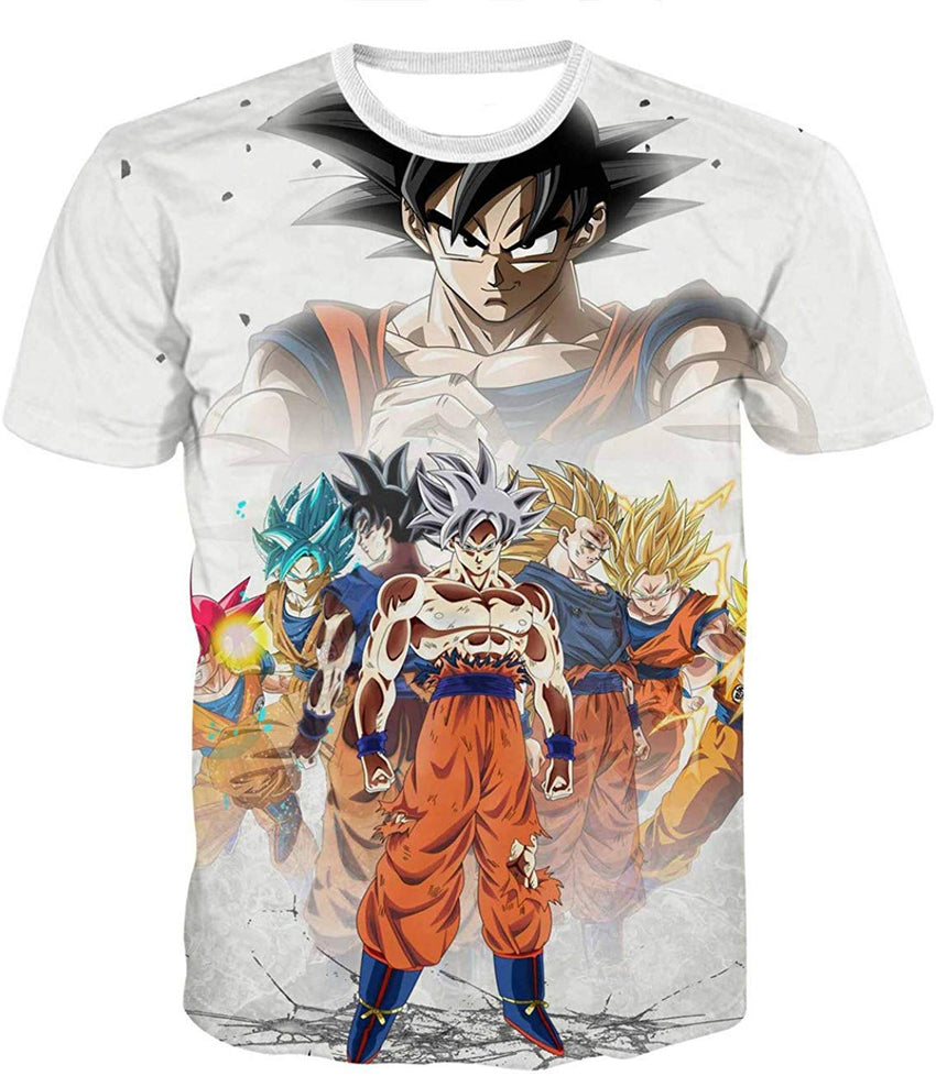 Men Dragon Ball 3D Print Short Sleeve Pullover Regular Fit T Shirt Color 12
