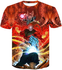 Men Dragon Ball 3D Print Short Sleeve Pullover Regular Fit T Shirt Color 21