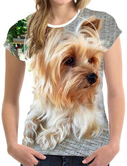 Unisex 3D Printed T Shirt Yorkshire Terrier Dog Printed Short Sleeve Tee Shirts H11278bv