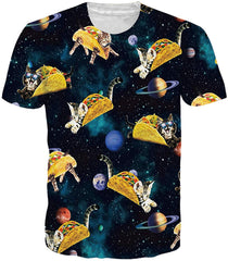 Unisex 3D Printed Pattern Short Sleeve T Sleeve Cool Graphic Tees Top Roll Cat