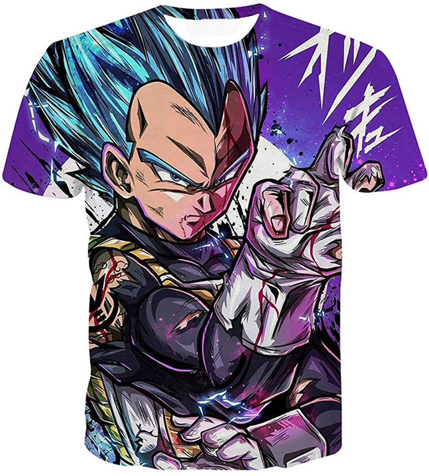 Men Dragon Ball 3D Print Short Sleeve Pullover Regular Fit T Shirt Color 23