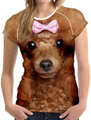 Horse Print Women T Shirt Art Design Tee Girls Elastic Short Sleeve Lovely Dog