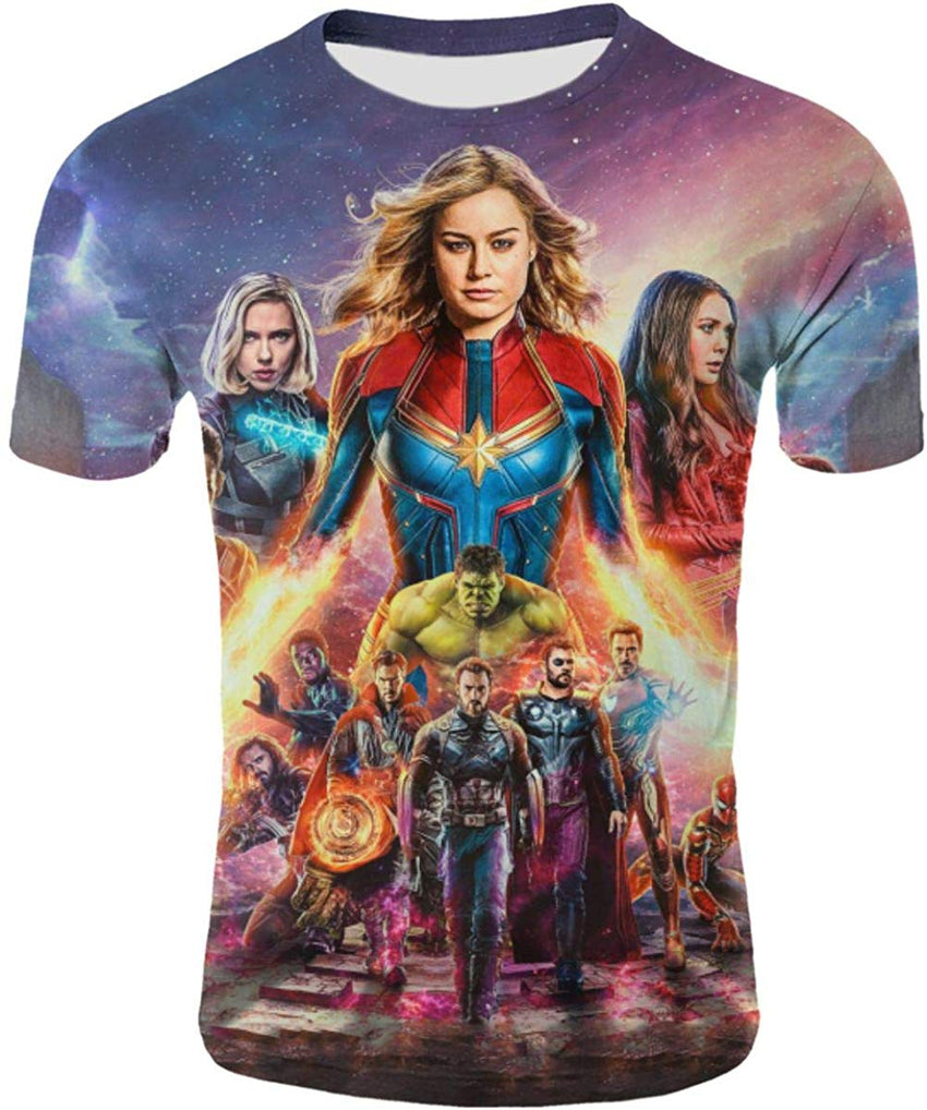 Mens 3D Avenger's Endgame Commemorate T Shirt Avstee5