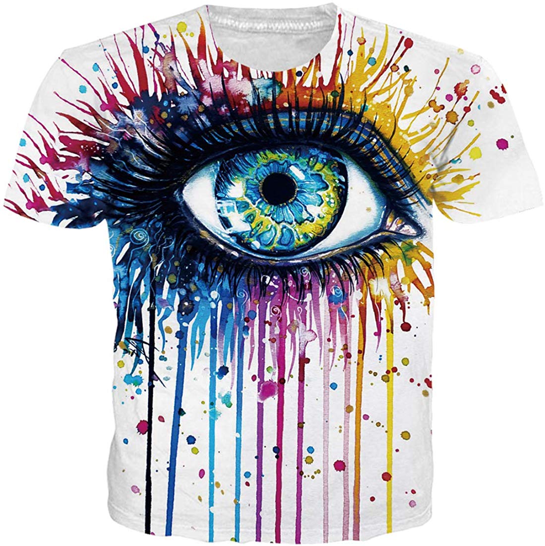 Unisex T Shirts 3D Printed Cool Graphic Tees Funny Casual Short Sleeve Tops M XXL Eye