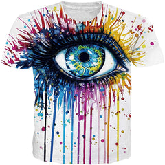 Unisex T Shirts 3D Printed Cool Graphic Tees Funny Casual Short Sleeve Tops M XXL Eye