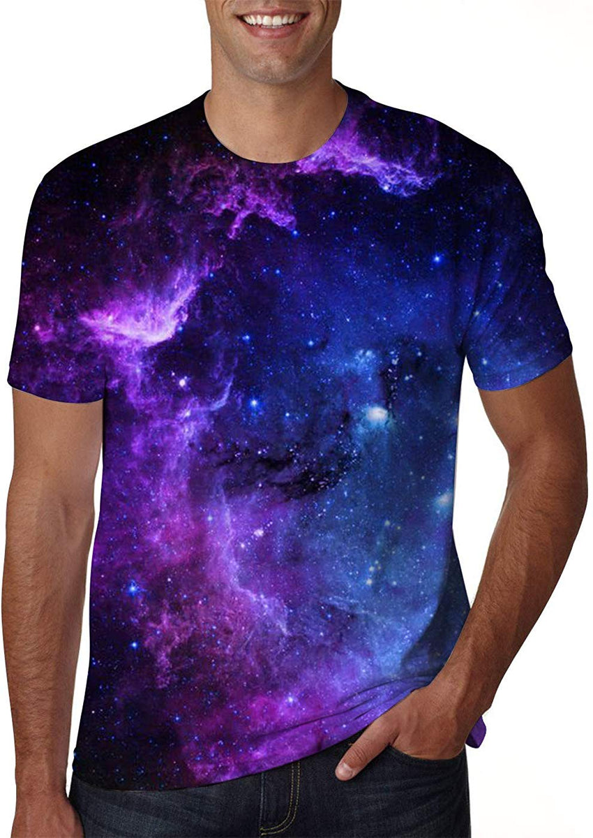 Unisex 3D Creative Print Short Sleeve T Shirt Casual Graphic Tees A g12