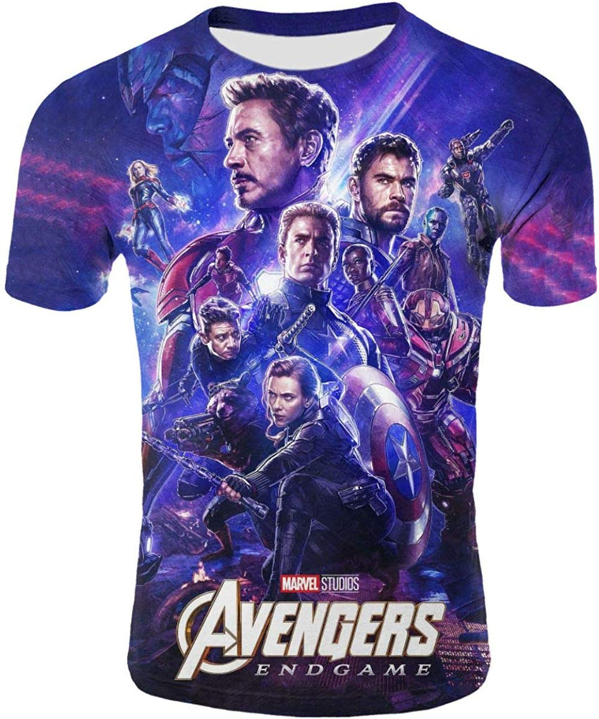 Mens 3D Avenger's Endgame Commemorate T Shirt Avstee38