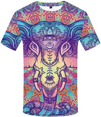 Unisex 3D Printing Graphics Wolf Shirt for Men Animal T Shirt Skull Shirts Elephant Shirt