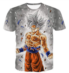 Men Dragon Ball 3D Print Short Sleeve Pullover Regular Fit T Shirt Color 9