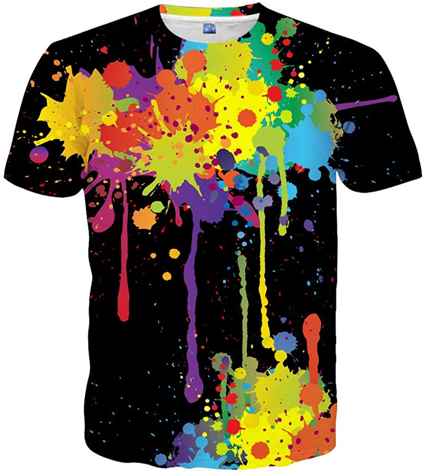 Mens Womens Graphic T Shirts Unisex 3D Printed Short Sleeve Shirts Tops Style 48