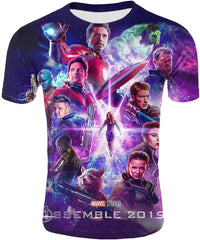 Mens 3D Avenger's Endgame Commemorate T Shirt Avstee37