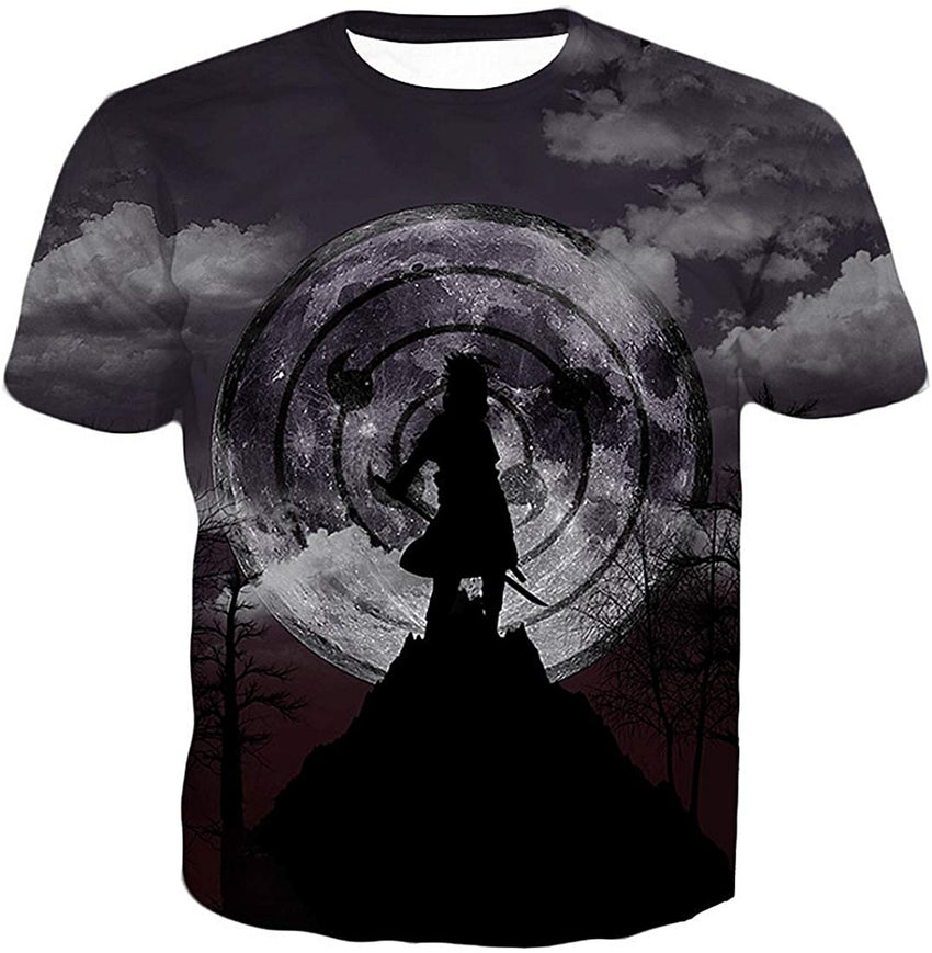 Men Naruto 3D Print Short Sleeve Pullover Regular Fit T Shirt Color 11