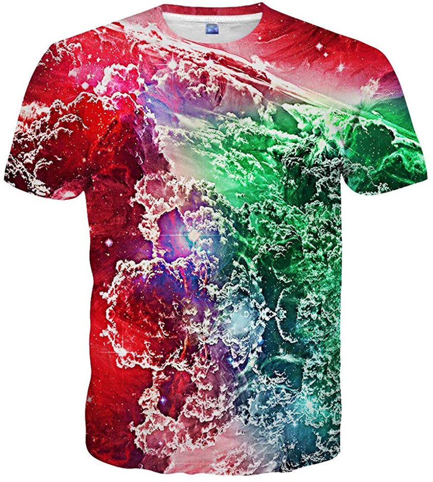 Unisex 3D Colorful Print Graphic Tee Shirts for Men Women and Teens Style87