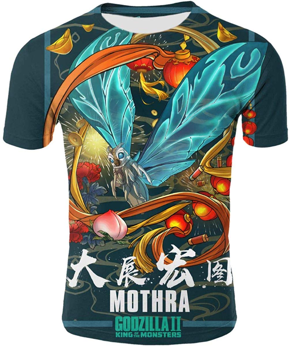 God Zilla 2 King Of The Monsters Mens Boys Girls 3D Printed s Tshirts Godz3