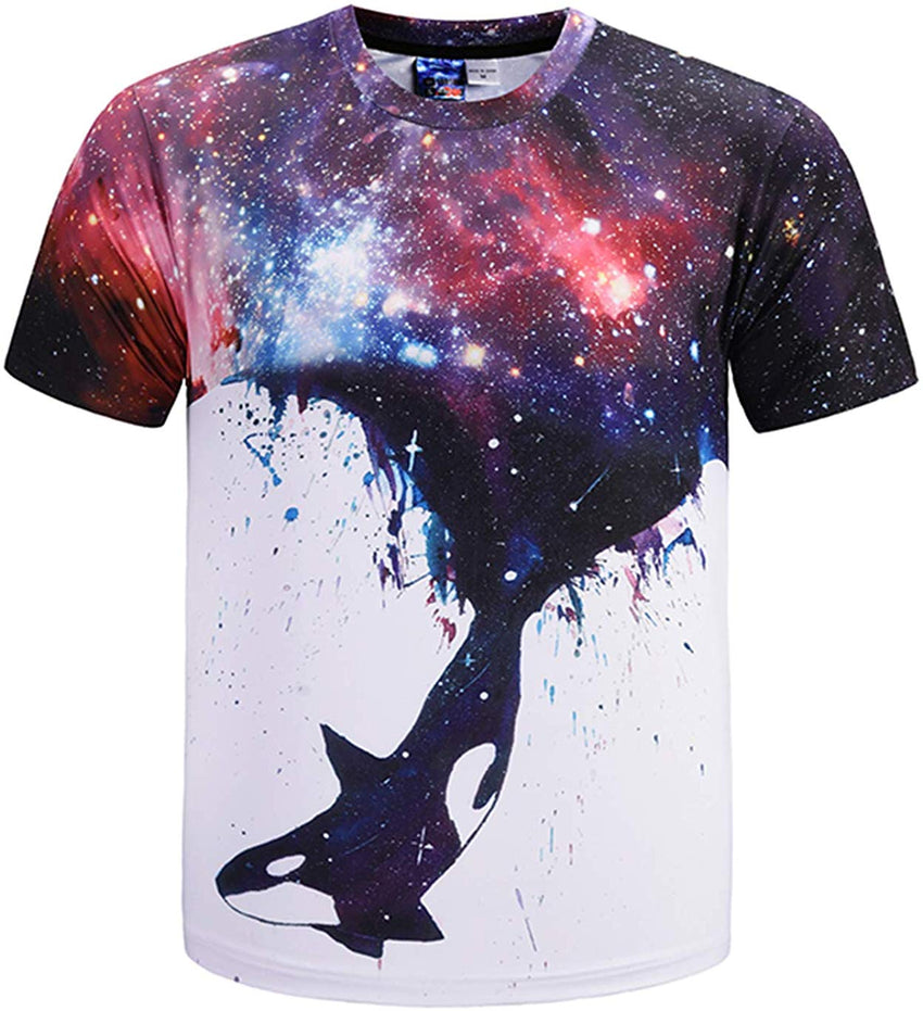 Unisex Casual 3D Funny Print Short Sleeve T Shirt Y1796 67