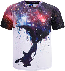 Unisex Casual 3D Funny Print Short Sleeve T Shirt Y1796 67