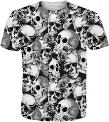 Unisex 3D Printed Funny T Shirts Casual Cool Summer Short Sleeve Tees 2019 Skull