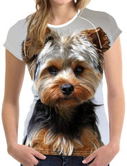 Unisex 3D Printed T Shirt Yorkshire Terrier Dog Printed Short Sleeve Tee Shirts H11279bv