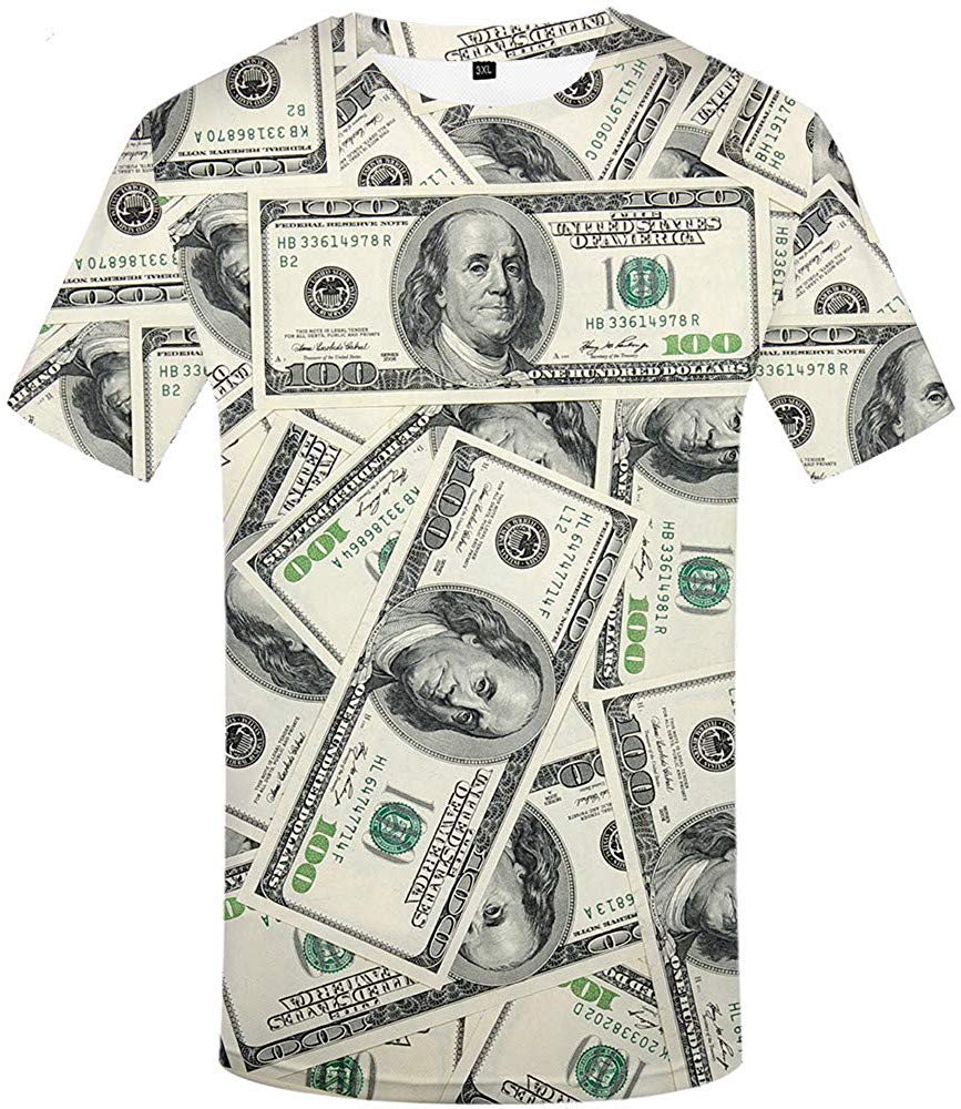 Unisex 3D Printed Graphics T Shirt Casual Couple Short Sleeve Top Tee Print